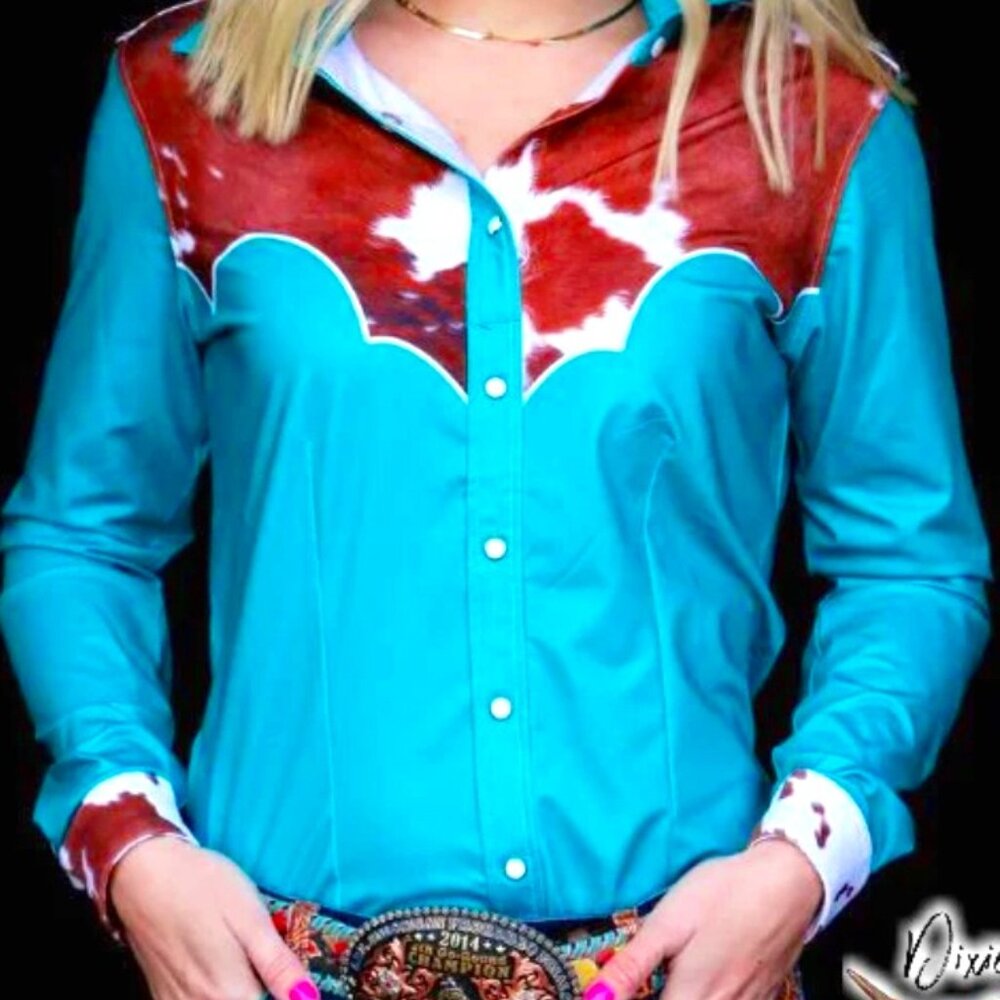 YOUTH* CATTLE DRIVE YOKE PERFORMANCE RODEO SHIRT